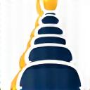An icon representing multiple pots of money consolidating into one.